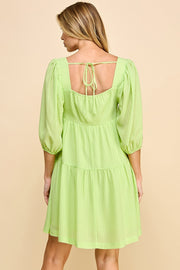 Square Neckline Mini Dress | ABND0800