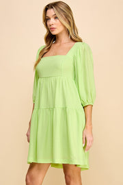 Square Neckline Mini Dress | ABND0800