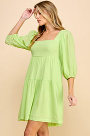 Square Neckline Mini Dress | ABND0800