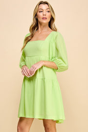 Square Neckline Mini Dress | ABND0800