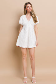 3D Chiffon Flower Mini Dress | ABND0803