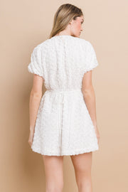 3D Chiffon Flower Mini Dress | ABND0803