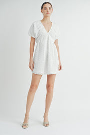 3D Chiffon Flower Mini Dress | ABND0803