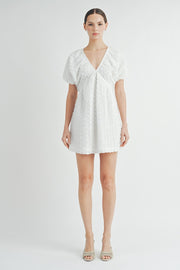 3D Chiffon Flower Mini Dress | ABND0803