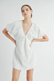 3D Chiffon Flower Mini Dress | ABND0803