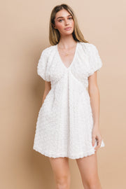 3D Chiffon Flower Mini Dress | ABND0803