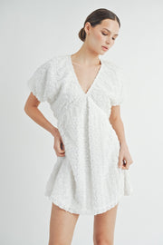 3D Chiffon Flower Mini Dress | ABND0803