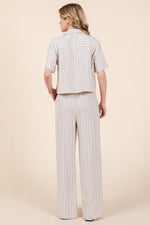 Load image into Gallery viewer, Striped High-Rise Wide-Leg Pants Set | ABJD7512ABJD7513set
