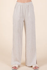 Load image into Gallery viewer, Striped High-Rise Wide-Leg Pants Set | ABJD7512ABJD7513set
