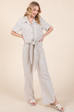 Load image into Gallery viewer, Striped High-Rise Wide-Leg Pants Set | ABJD7512ABJD7513set
