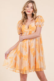 Butterfly Mesh Mini Dress | ABND0811