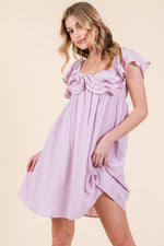 Load image into Gallery viewer, Ruffle Sleeve Mini Dress | ABND0810
