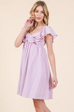 Load image into Gallery viewer, Ruffle Sleeve Mini Dress | ABND0810
