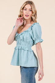 Puff Short Sleeve Top | ABET7501