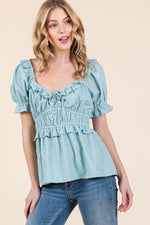 Load image into Gallery viewer, Puff Short Sleeve Top | ABET7501
