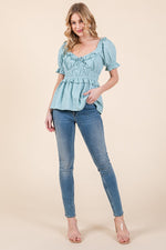 Load image into Gallery viewer, Puff Short Sleeve Top | ABET7501
