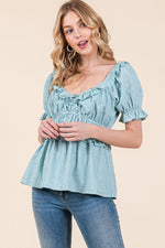 Load image into Gallery viewer, Puff Short Sleeve Top | ABET7501
