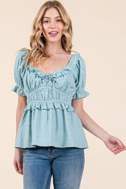 Puff Short Sleeve Top | ABET7501