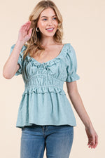 Load image into Gallery viewer, Puff Short Sleeve Top | ABET7501
