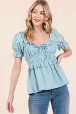 Load image into Gallery viewer, Puff Short Sleeve Top | ABET7501
