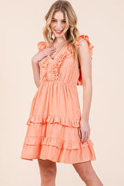 Ruffle Mini Dress | ABED7505