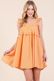 Striped Tiered Mini Dress | ABSD7532