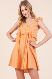 Striped Tiered Mini Dress | ABSD7532