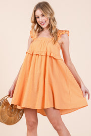 Striped Tiered Mini Dress | ABSD7532