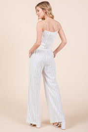 White Stripe Crop Top | ABJT7518