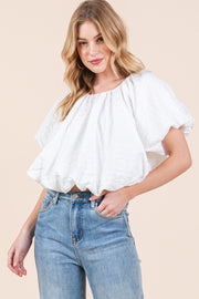 Bubble Crop Top | ABST7524
