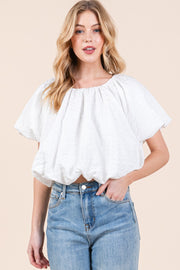 Bubble Crop Top | ABST7524