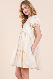 V-Neck Tiered Dress | ABED7516