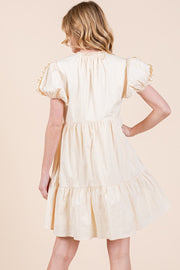 V-Neck Tiered Dress | ABED7516