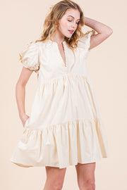 V-Neck Tiered Dress | ABED7516