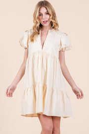 V-Neck Tiered Dress | ABED7516