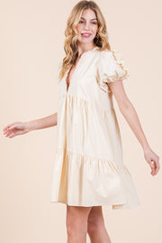 V-Neck Tiered Dress | ABED7516