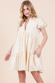 V-Neck Tiered Dress | ABED7516