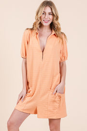 Collared Oversize Romper | ABER7502