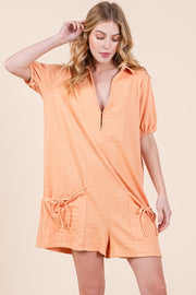 Collared Oversize Romper | ABER7502