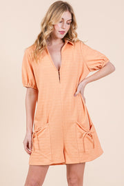 Collared Oversize Romper | ABER7502