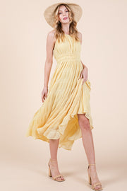 Tiered Ruffle Halter Dress | ABED7512