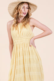 Tiered Ruffle Halter Dress | ABED7512