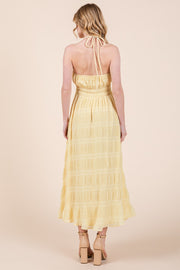 Tiered Ruffle Halter Dress | ABED7512