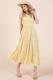 Tiered Ruffle Halter Dress | ABED7512