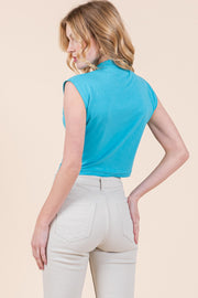 Half High Neck Sleeveless Top | ABJT7522