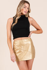 Load image into Gallery viewer, Metallic Mini Skirt | ABJB7520
