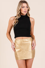 Load image into Gallery viewer, Metallic Mini Skirt | ABJB7520
