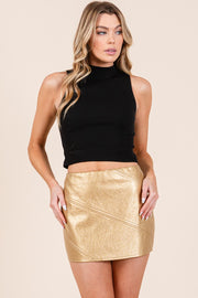 Metallic Mini Skirt | ABJB7520