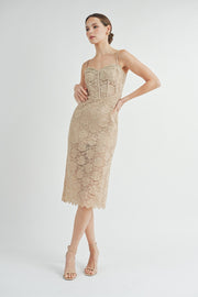 Corset Midi Dress | ABND0679 | INSTOCK