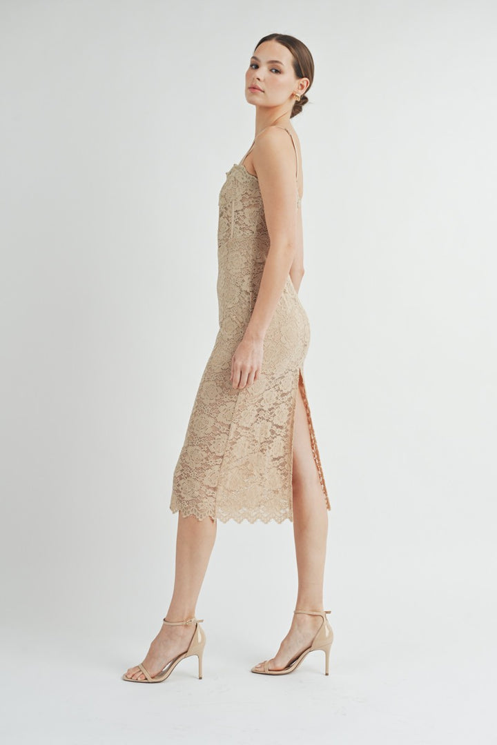 Corset Midi Dress | ABND0679 | INSTOCK